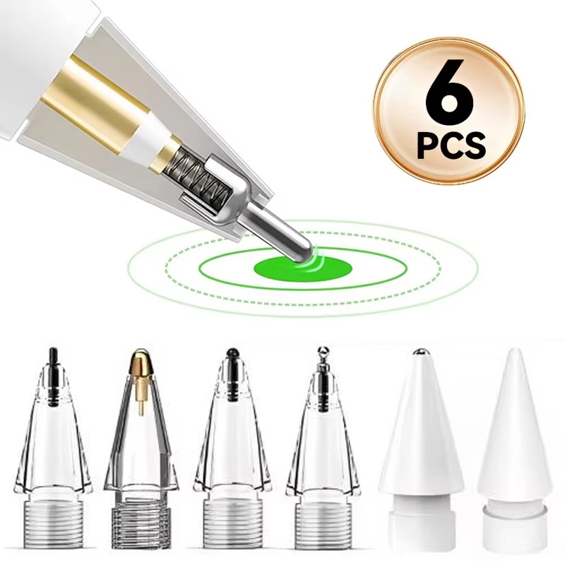 Ipad Pencil Stylus - 6 punte di ricambio per Apple