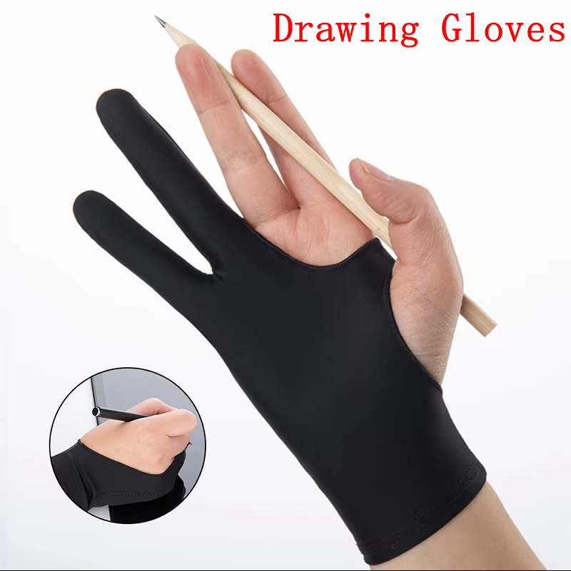 Graphic Tablet Accessories - Guanto da disegno antivegetativo a due