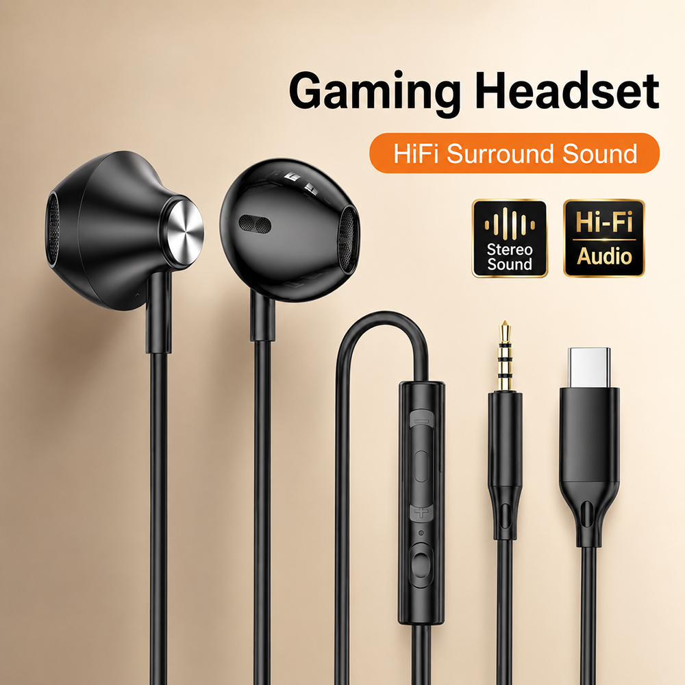 Iphone Tablet Accessories - Cuffie HiFi Surround con Suono Stereo