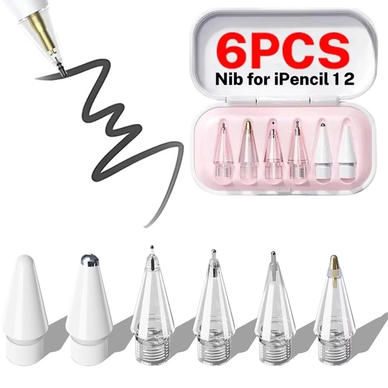 Ipad Pencil Stylus - 6 punte di ricambio per Apple