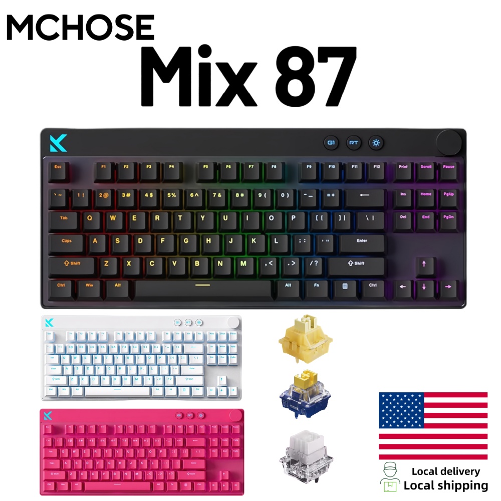 Tablet Gaming Accessories - Tastiera da Gaming Cablata Mchose Mix87