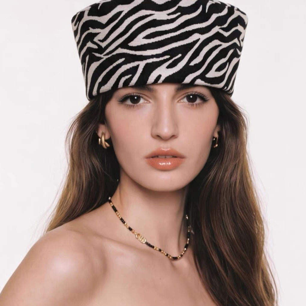 Zebra Tablet Accessories - Cappelli berretto con stampa zebrata per