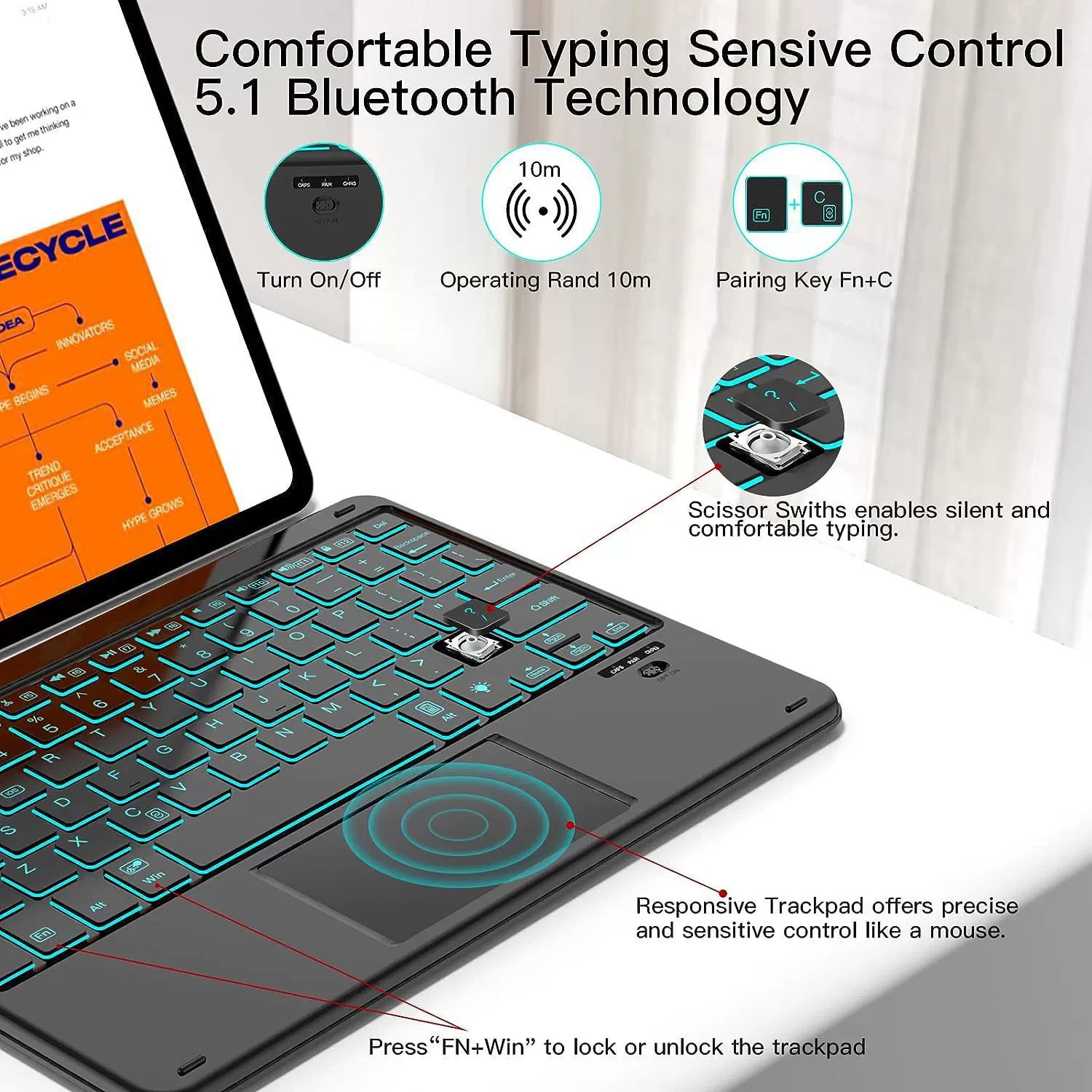 Tastiera Universale Retroillum - Windows Tablet Accessories recensione e prezzo