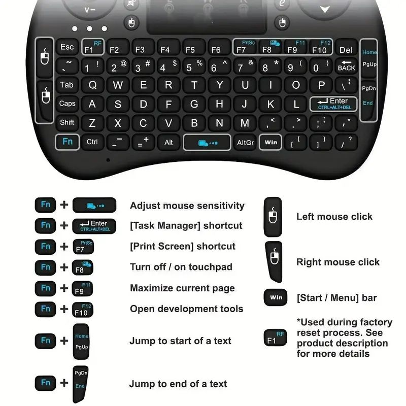 Mini tastiera wireless da 2,4  - Windows Tablet Accessories recensione e prezzo